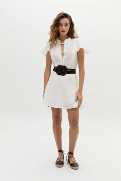Lanhtropy Willow Linen Shirt In White