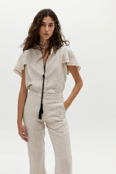 Lanhtropy Willow Linen Shirt In White