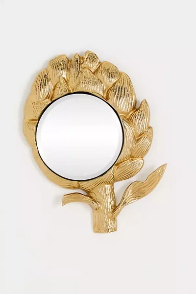 Anthropologie Artichoke Harvest Petite Mirror In Brown