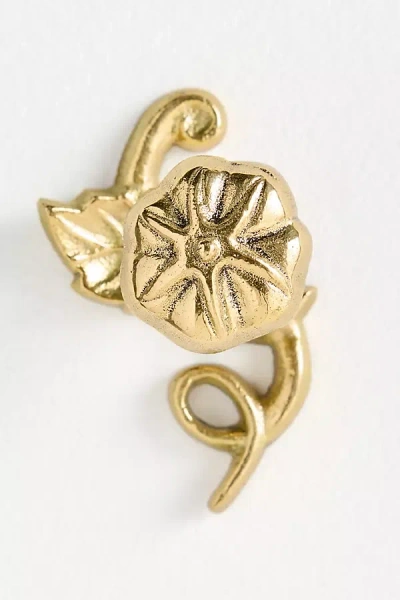 Anthropologie Harvest Tomato Brass Hook In Gold