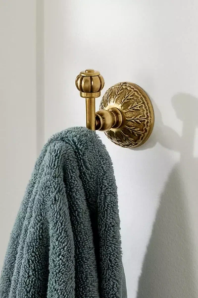 Anthropologie Eloise Brass Bath Hook In Gold