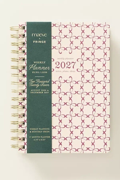 Fringe Anthropologie X  17m Faux Leather Planner In Multi
