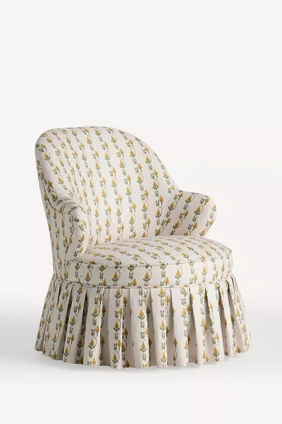 Anthropologie Lorelei Florence Swivel Chair In Neutral