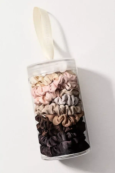 Pony Canister Hair Scrunchies, Set Of 15 In Multi