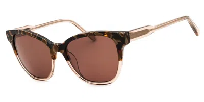 Draper James Rectangular Acetate Women's Sunglasses In Brown