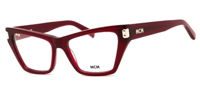 Mcm Ladies Multi-color Cat Eye Eyeglass Frames Mw5005 In Burgundy
