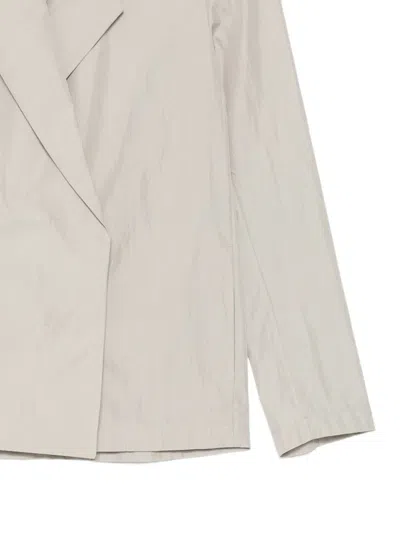 System Double-breasted Blazer In Gray