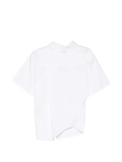 System Asymmetric Button-up Shirt In Multi