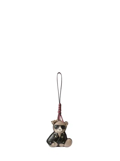 Furla Bear-shaped Bag Charm In Multi