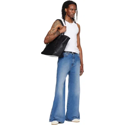 Lu'u Dan Blue Denim Phat Jeans In Blue