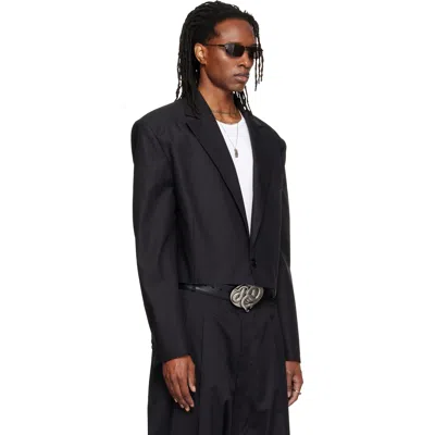 Lu'u Dan Slashed Blazer In Black