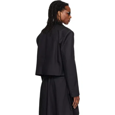 Lu'u Dan Slashed Blazer In Black