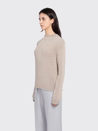 Amomento Paper Yarn Pullover In Gold