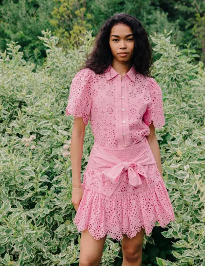 Love The Label Abigail Top In Pink