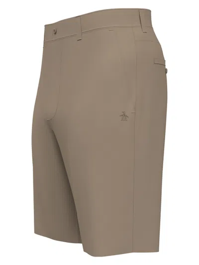 Original Penguin Men's Flat Front Solid Golf Shorts