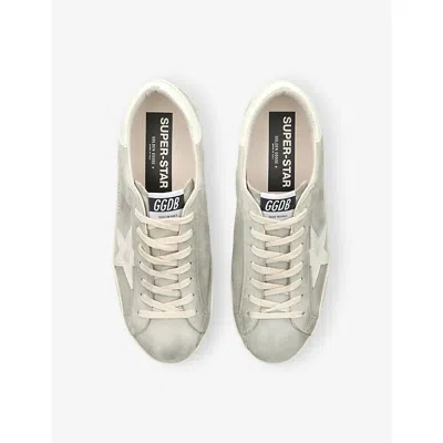 Golden Goose Mens Grey Superstar 60727 Suede Trainers Eur 42 / 8 Uk In Gray