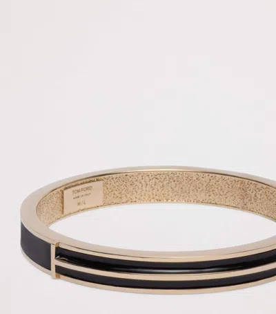 Tom Ford Enamel Bangle In Black
