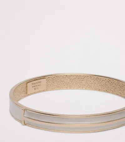 Tom Ford Enamel Bangle In White