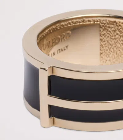 Tom Ford Enamel Ring In Multi