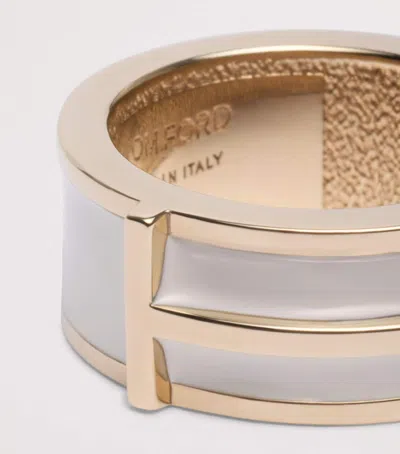 Tom Ford Enamel Ring In White