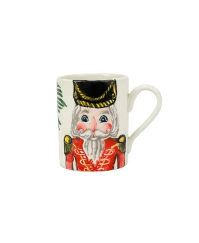Vietri Nutcrackers Assorted Mugs, Set Of 4 In Multi