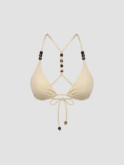 Nicholas Rita Racerback Bikini Top In Neutral