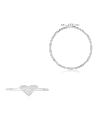 Roxy Waterproof Yellow Triangular Heart Ring In Metallic