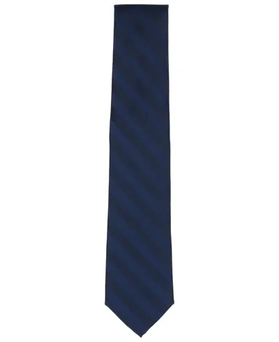 Perry Ellis Men's Satin Stripe Solid Tie In Blue