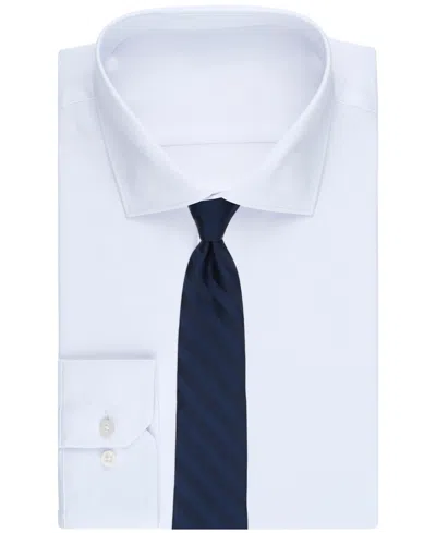 Perry Ellis Men's Satin Stripe Solid Tie In Blue