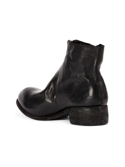 Shop Guidi Front Zip Ankle Boots In Black