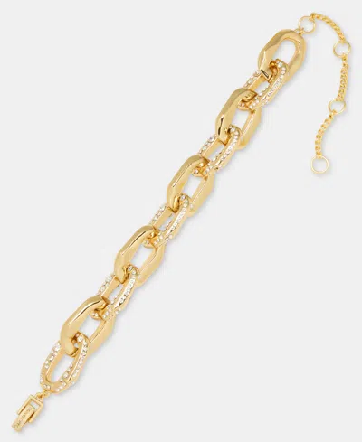 Givenchy Pave Link Flex Bracelet In Gold