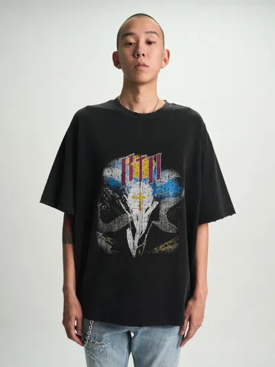 Rta Colin Oversized Short Sleeve Tee In Black
