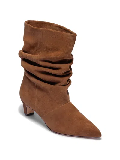 Bernardo Etta Suede Ankle Boots In Brown