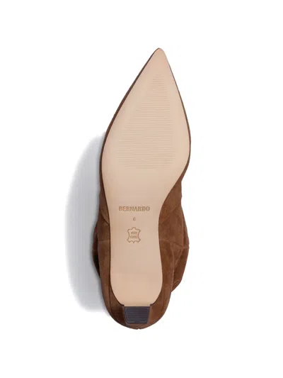 Bernardo Etta Suede Ankle Boots In Brown