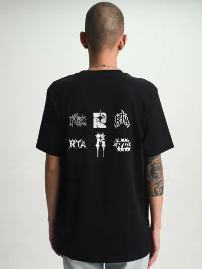 Rta Liam Short Sleeve Tee In Black