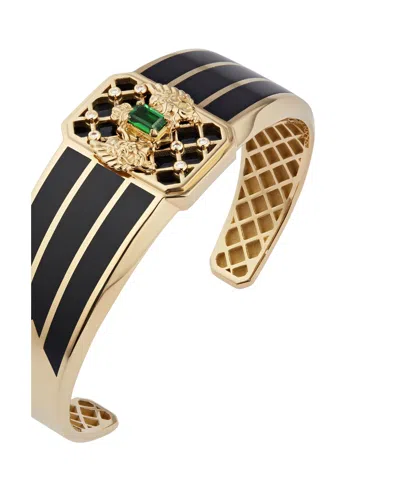Balmain Emblem Large Cuff In Black