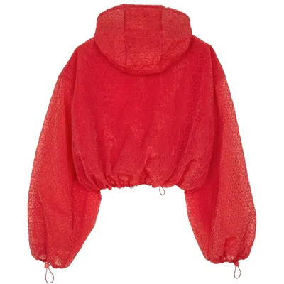 Cecilie Bahnsen Drawstring Jacket In Red