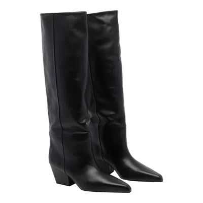 Paris Texas Pointed-toe Boots In Black