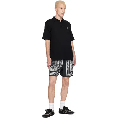 Balmain Racer 45 Monogram Jacquard Lace Up Sneakers In Black