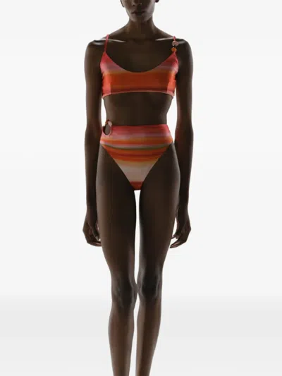 Baobab Itala Ring-embellished Bikini Bottom In Multi