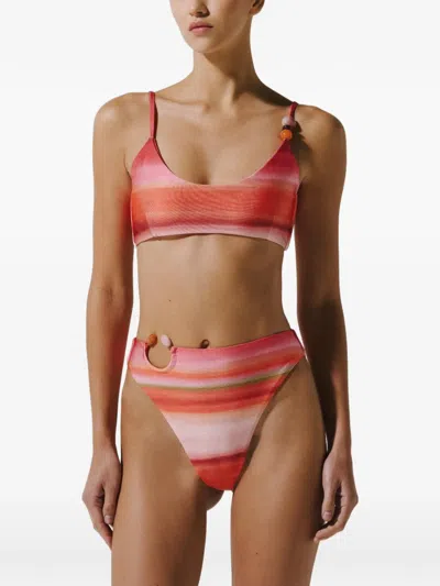 Baobab Itala Ring-embellished Bikini Bottom In Multi