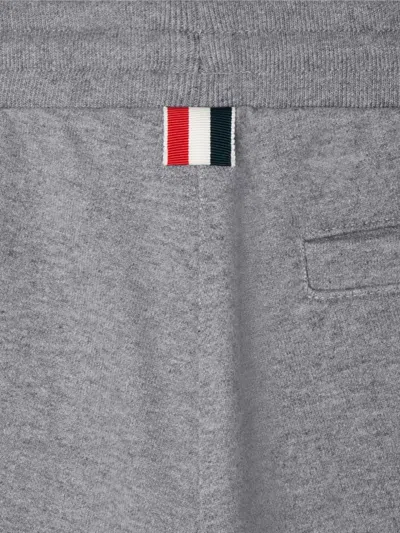 Thom Browne 4-bar Loopback Shorts In Gray