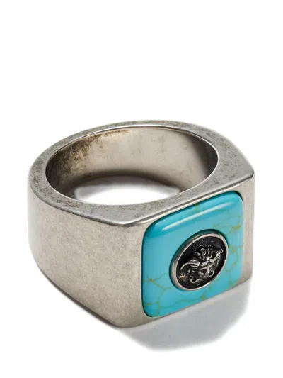 Versace Aura Ring In Metallic