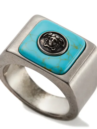 Versace Aura Ring In Metallic