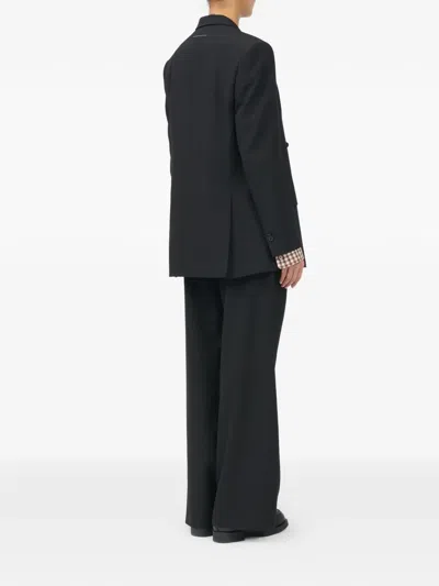 Mm6 Maison Margiela Wool-blend Suit Jacket In Black