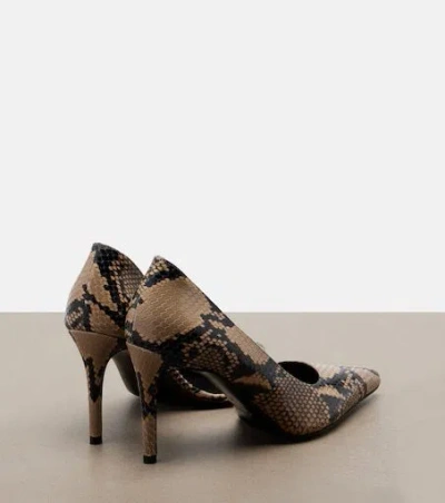 Khaite Snake-effect Leather Pumps In Multi