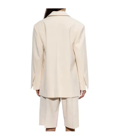 By Malene Birger Single-breasted Suit Jacket In Neutral