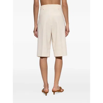 By Malene Birger Belt Loop Shorts In White