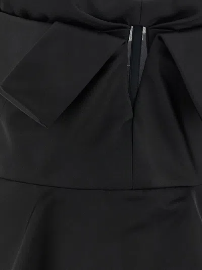 Alexander Mcqueen Black Polyester Silk Top In Black