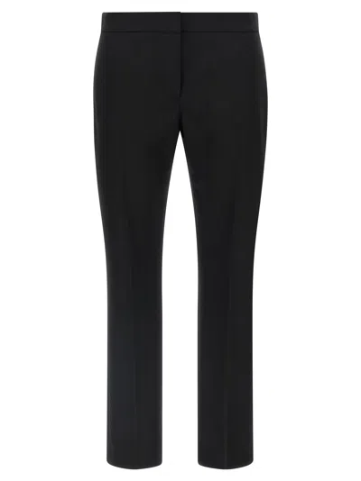 Alexander Mcqueen Pants Mcqueen Woman Color Black In Animal Print